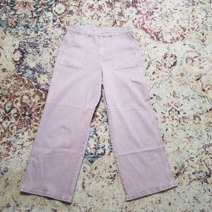 American Eagle Outfitters Skater Jean Wide Leg High Waist Womens Size 2